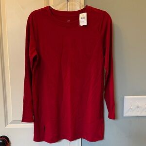 J. Jill Luxe Supima Red Tunic